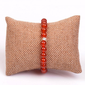 Kırmızı Akik Taşı Bileklik ( 8 mm ) - 2