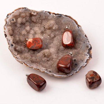 Kırmızı Jasper Taşı Kolye - 2