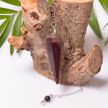 Kırmızı Kaplan Gözü Taşı Pandül - Sarkaç - 2