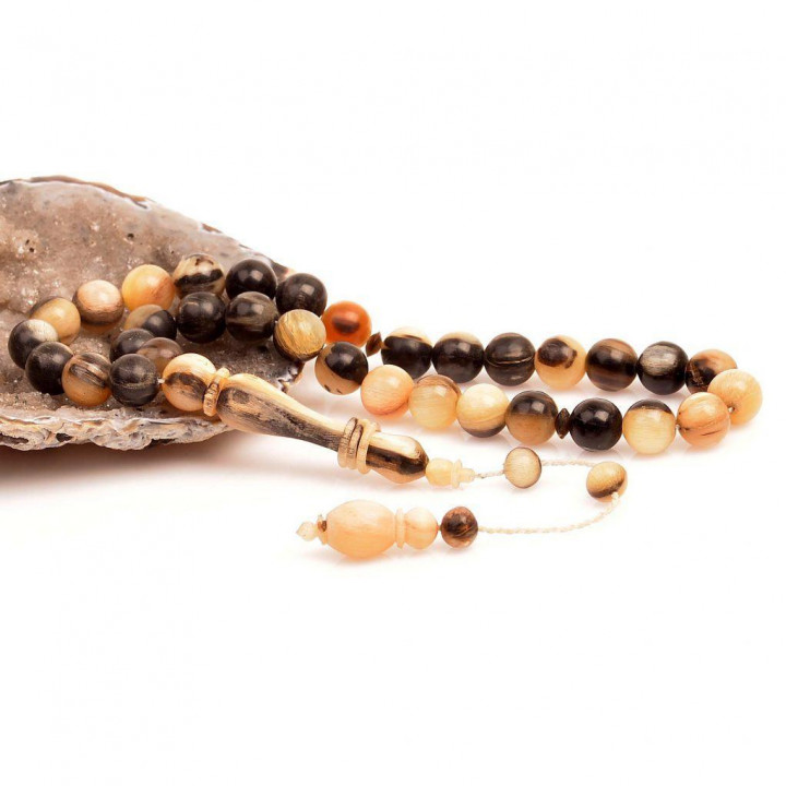 Koç Boynuzu Tesbih ( 10 mm ) / Halkalı İmame