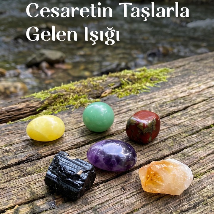 Koç Burcu Doğal Taş Seti – Karton Kutulu