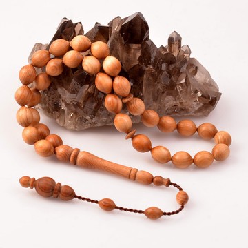 Kokulu Ardıç Ağacı Tesbih (8*10 mm) - 2