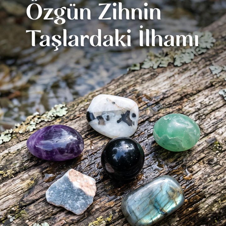 Kova Burcu Doğal Taş Seti – Karton Kutulu