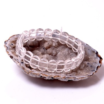 Kristal Kuvars Taşı Bileklik - Fasetli - 2