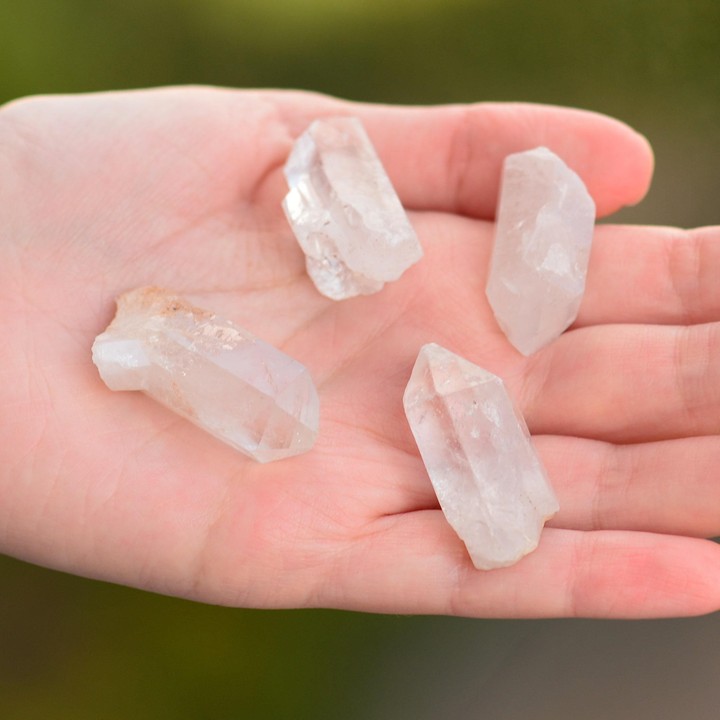 Kristal Kuvars Taşı Ham Kazık Kütle