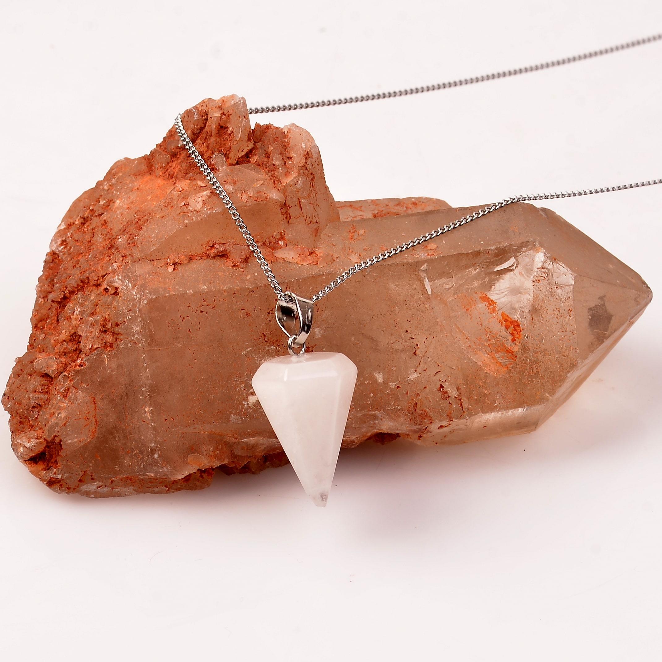 Crystal Quartz Stone Necklace