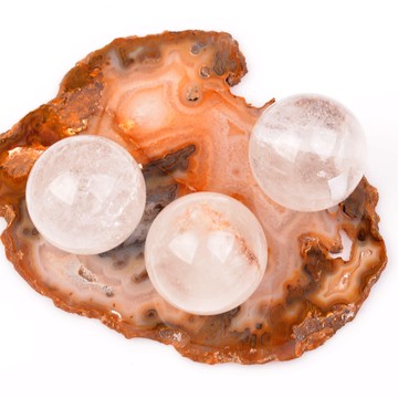 Kristal Kuvars Taşı Küre - 4,5 cm - 2