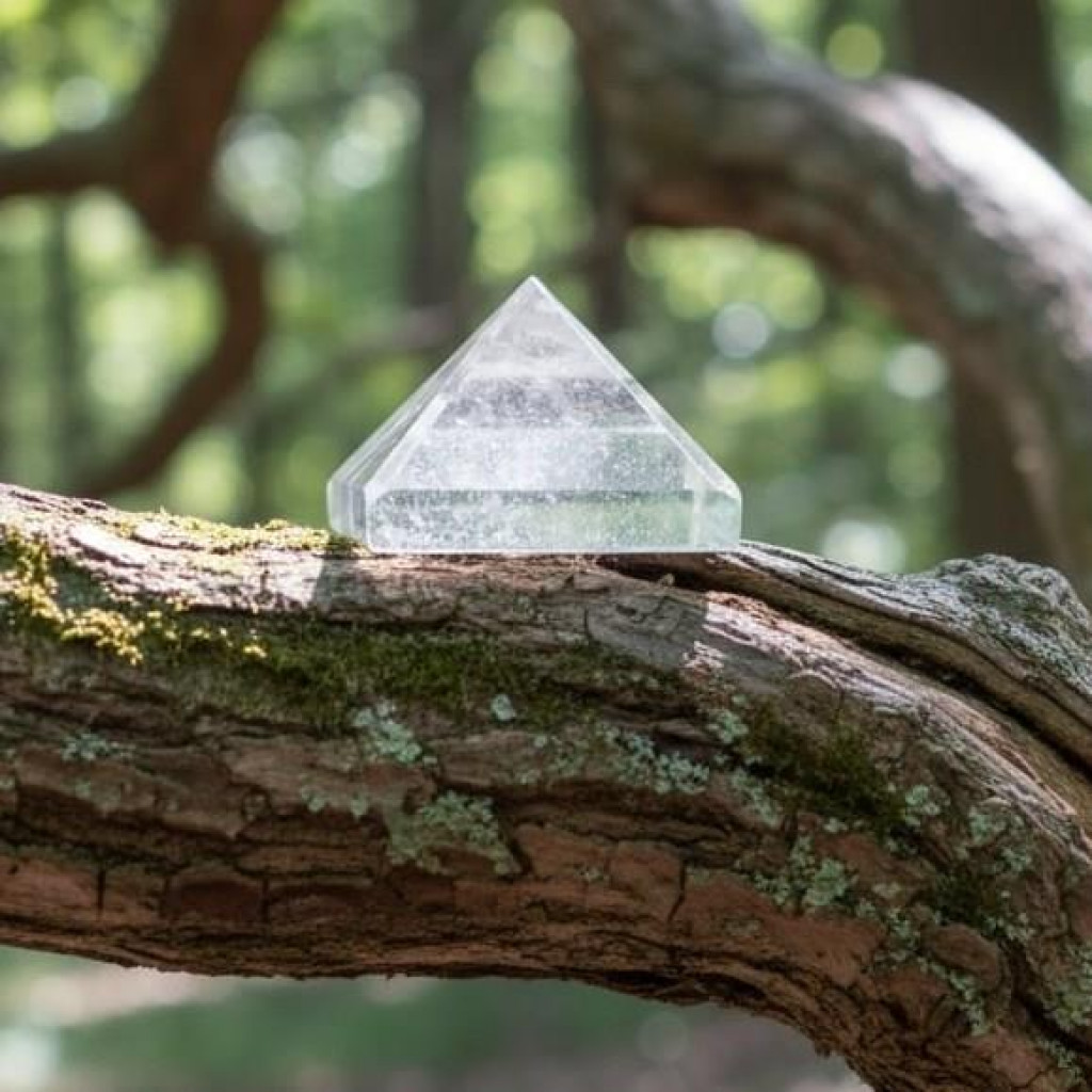Kristal Kuvars Taşı Piramit