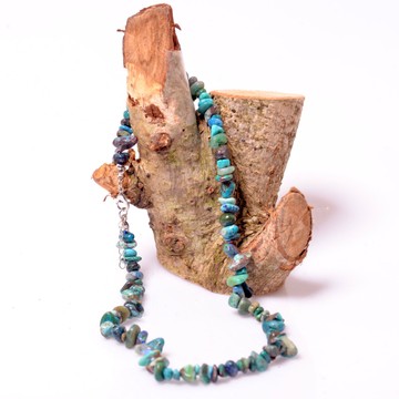 Krizokol Taşı Şekilsiz Kolye - Kırık taş - 2