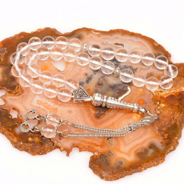 Krsital Kuvars Taşı Tesbih (8 mm) - 2