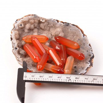 Küçük Boy Akik Taşı Çift Uçlu Kazık - 2