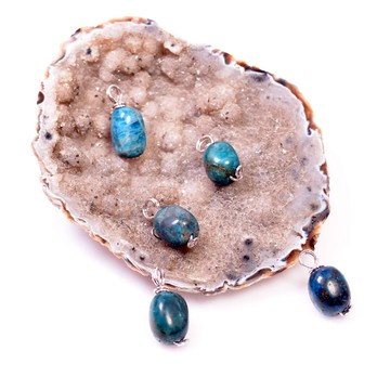 Küçük Boy Apatit Taşı Kolye - 2