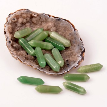 Küçük Boy Aventurin Taşı Çift Uçlu Kazık - 2