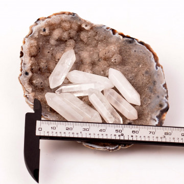 Küçük Boy Kristal Kuvars Taşı Çift Uçlu Kazık - 2