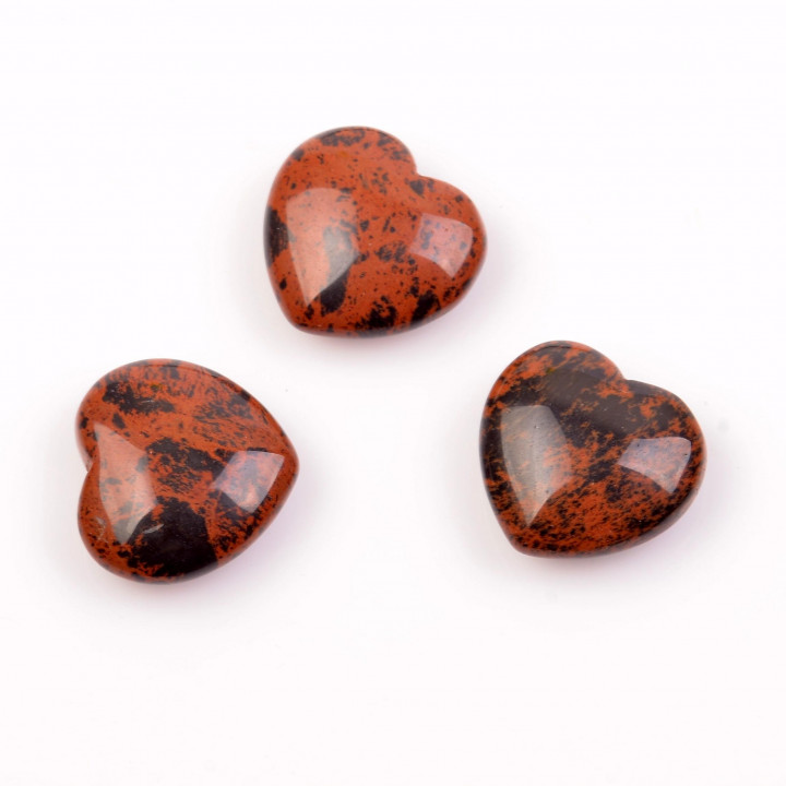 Küçük Boy Obsidyen Taşı Kalp Kütle