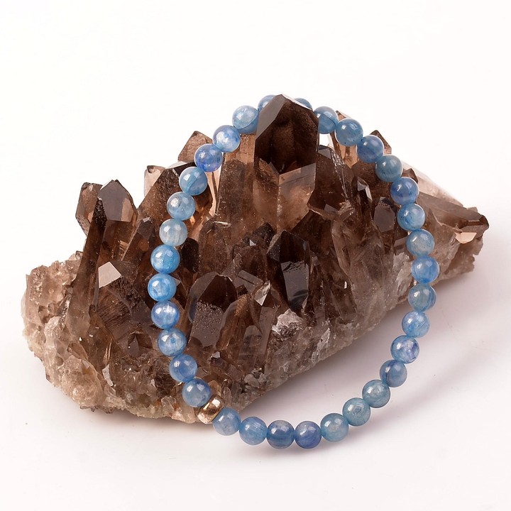 Kyanit Taşı Bileklik - Gümüş Aparatlı 6 mm