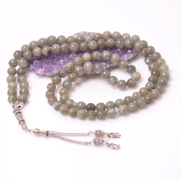 Labradorit Taşı Dua Tesbihi 99’lu 8 mm - 2