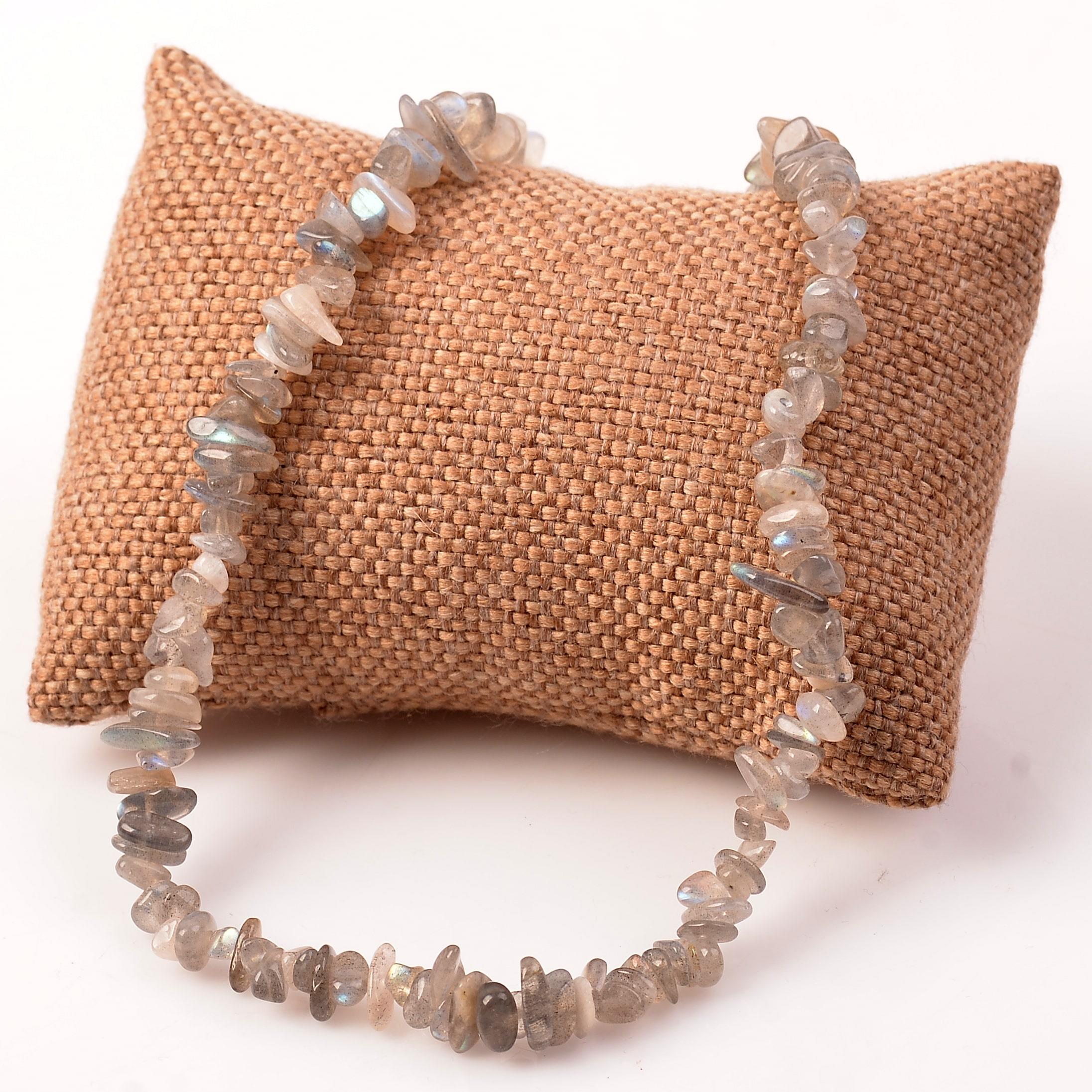Labradorit Stone Şekilsiz Necklace