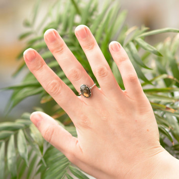 Labradorit Taşı Yüzük - Ayarlamalı - 2