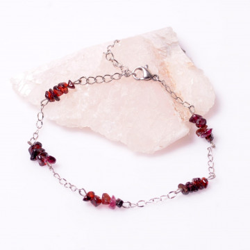 Lal Taşı Bileklik - Kararmaz Zincirli - 2