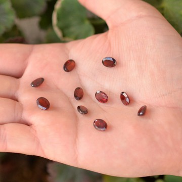 Lal Taşı Faset Kesim - 6*8 mm Yüzük ve Kolye Taşı - 2