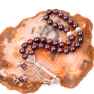 Lal Taşı Tesbih - 8 mm - 2