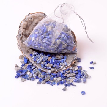 Lapis Lazuli Kırık Taş Kese - 60 gr - 1