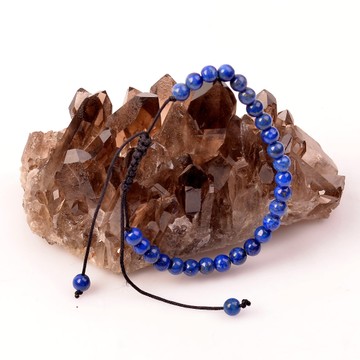 Lapis Lazuli Taşı Ayarlamalı Bileklik - 5 mm - 2