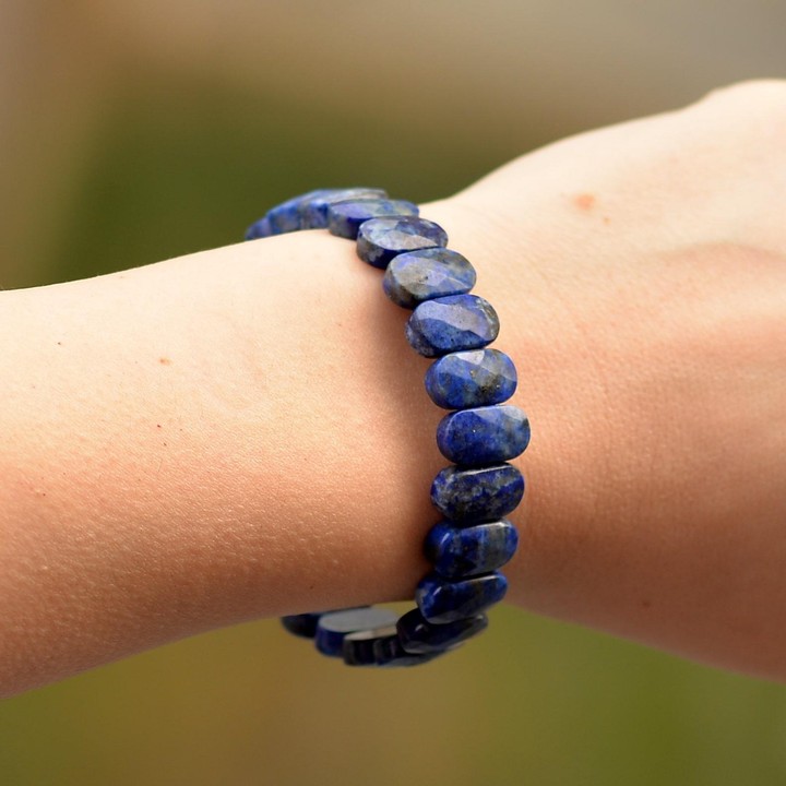 Lapis Lazuli Taşı Elastik Bileklik