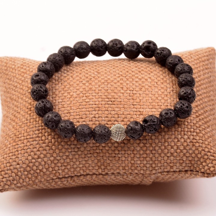 Lav Taşı Bileklik ( 8 mm ) - 1