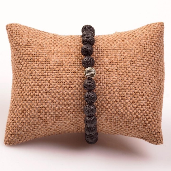 Lav Taşı Bileklik ( 8 mm ) - 2