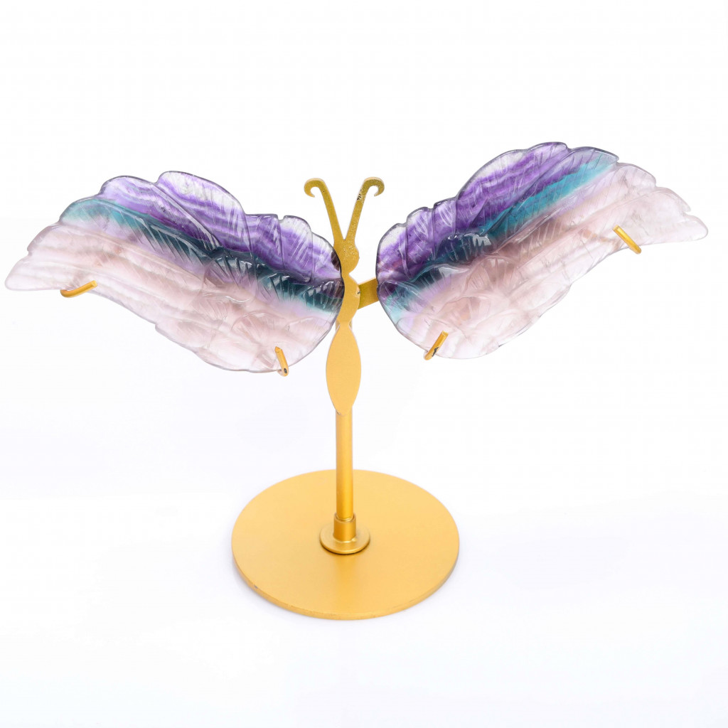 Florit Taşı Melek Kanat – Doğal Taş Dekoratif Obje Florit Taşı Melek Kanat – Doğal Taş Dekoratif Obje