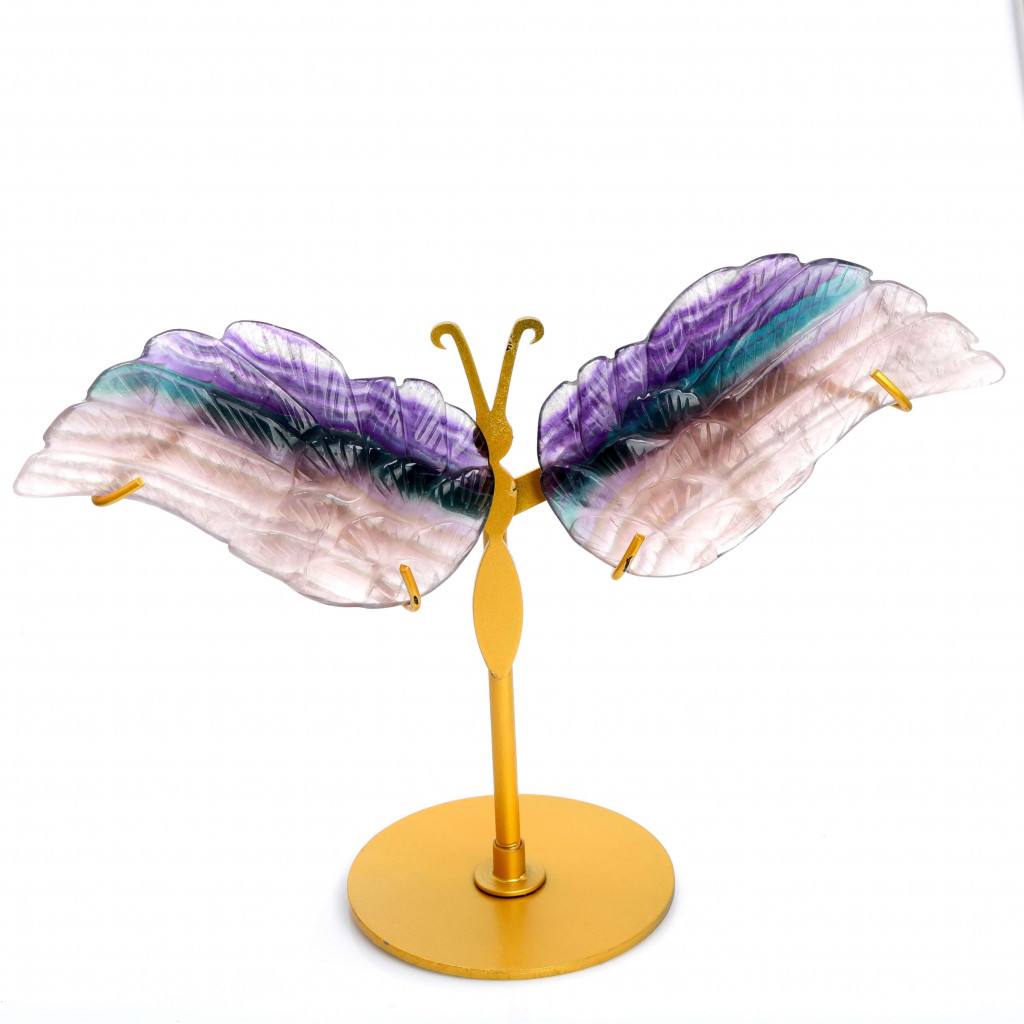 Florit Taşı Melek Kanat – Doğal Taş Dekoratif Obje Florit Taşı Melek Kanat – Doğal Taş Dekoratif Obje