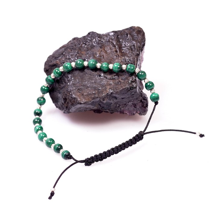 Malakit Taşı Bileklik - Malahit Taşı - Ayarlamalı