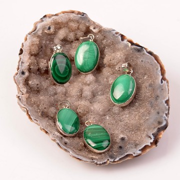 Malakit Taşı Kolye  ( Malahit Taşı ) - 2