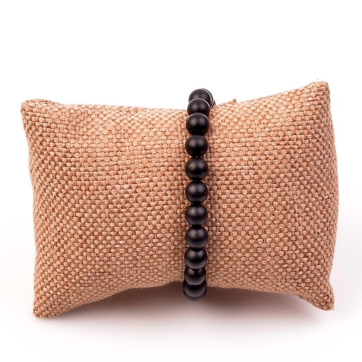 Mat Obsidyen Taşı Bileklik - 8 mm
