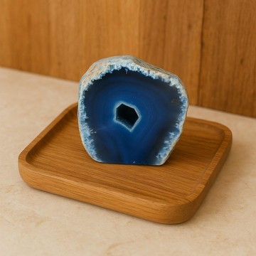 Mavi Akik Druzeli Jeot Taşı – Ortalama 5x5 cm (Doğal Formda) - 2