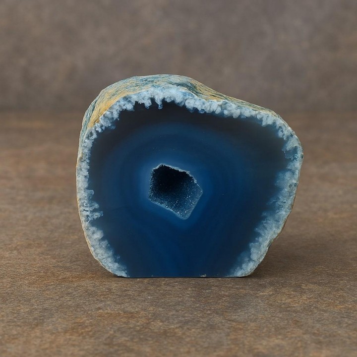 Mavi Akik Druzeli Jeot Taşı – Ortalama 5x5 cm (Doğal Formda) - 1