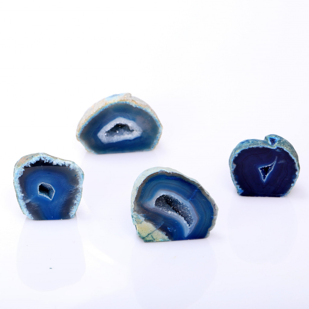 Mavi Akik Druzeli Jeot Taşı – Ortalama 5x5 cm (Doğal Formda)