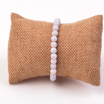 Mavi Kalsedon Taşı Bileklik - 7 mm - 2