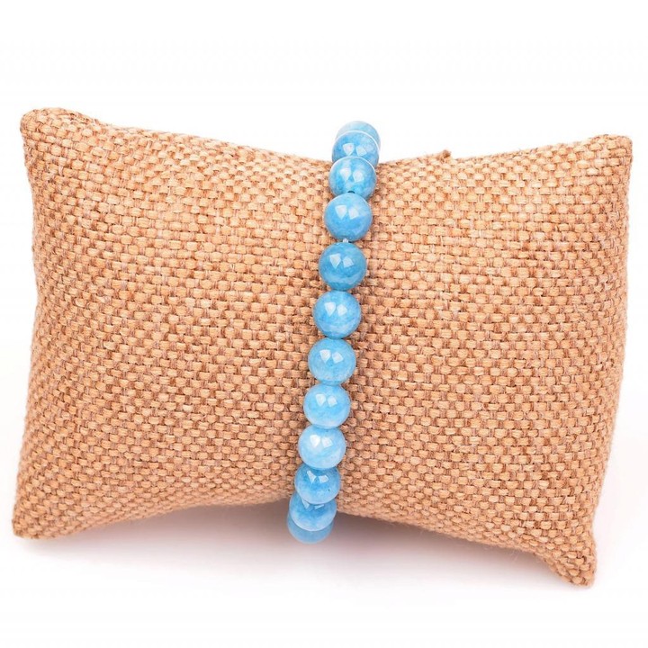 Mavi Kuvars Taşı Bileklik ( 8 mm ) - 2