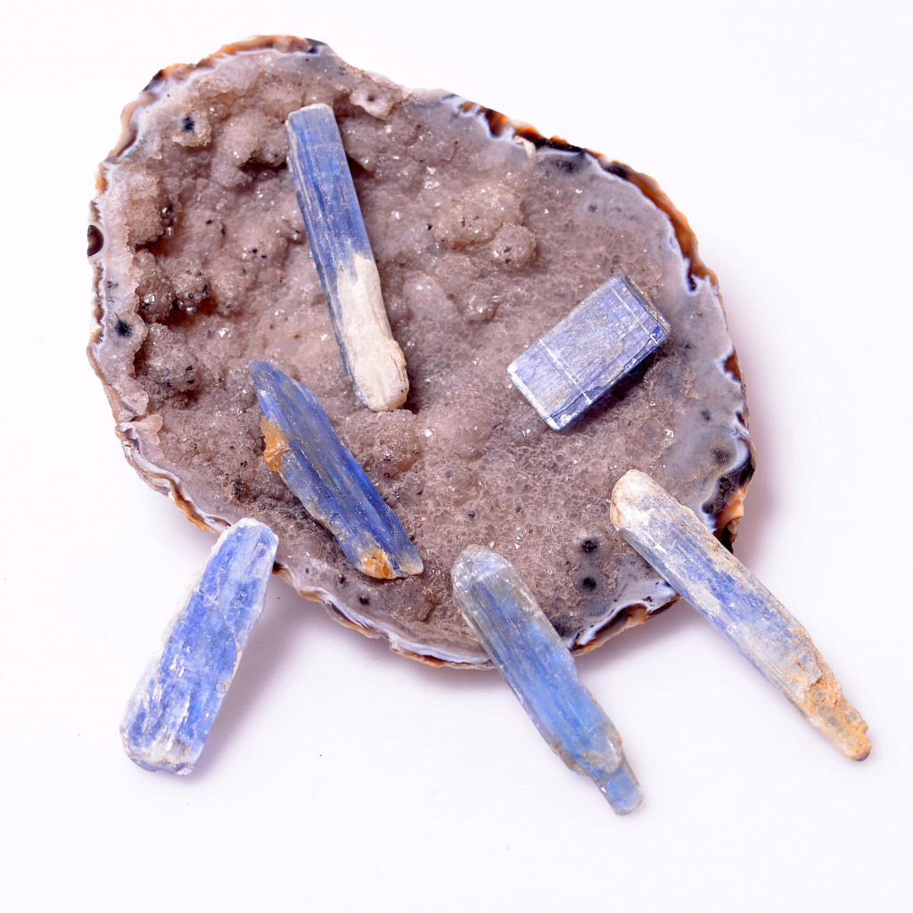 Mavi Kyanit Taşı Çubuk Kütle - Küçük Boy