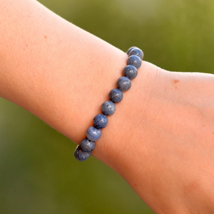 Mavi Mercan Taşı Bileklik - 8 mm - 2