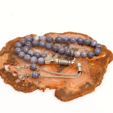 Mavi Mercan Taşı Tesbih ( 8 mm ) - 2