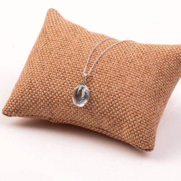 Mavi Topaz Taşı Gümüş Kolye - 2