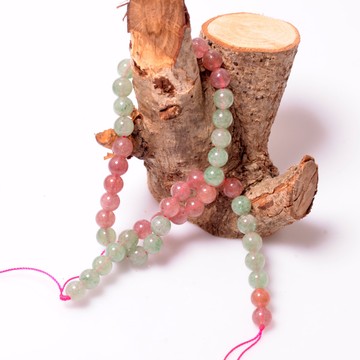 Mix Çilek Kuvars Taşı Dizi - 6 mm - 2