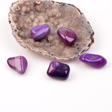 Mor Hareli Akik Taşı Kütle - 2