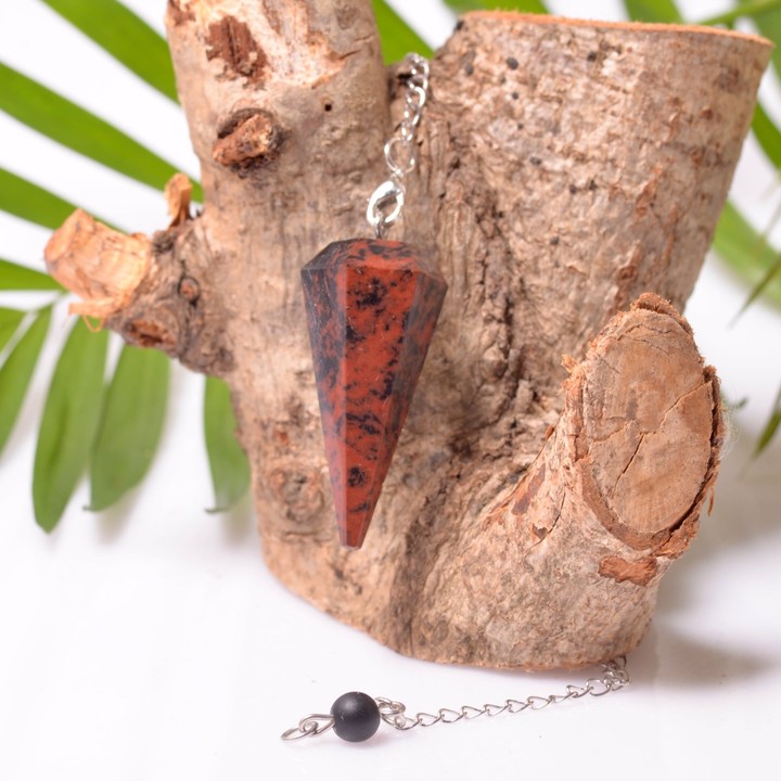 Obsidyen (Mahogany Obsidyen) Taşı Pandül - Sarkaç - 1