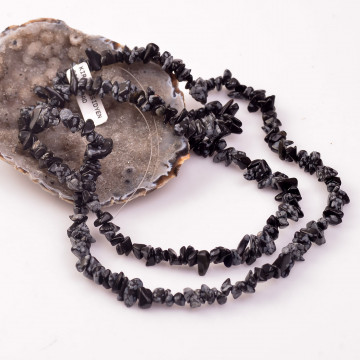 Obsidyen Taşı Şekilsiz Dizi - Kırık Taş - 2