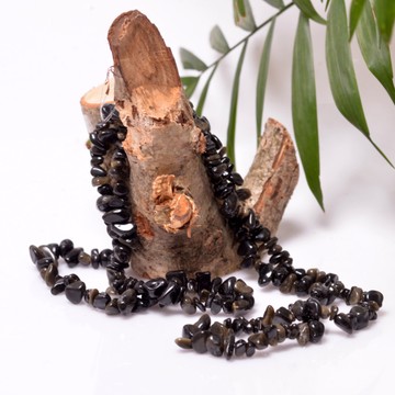 Obsidyen Taşı Kırık Taş Dizi - 2